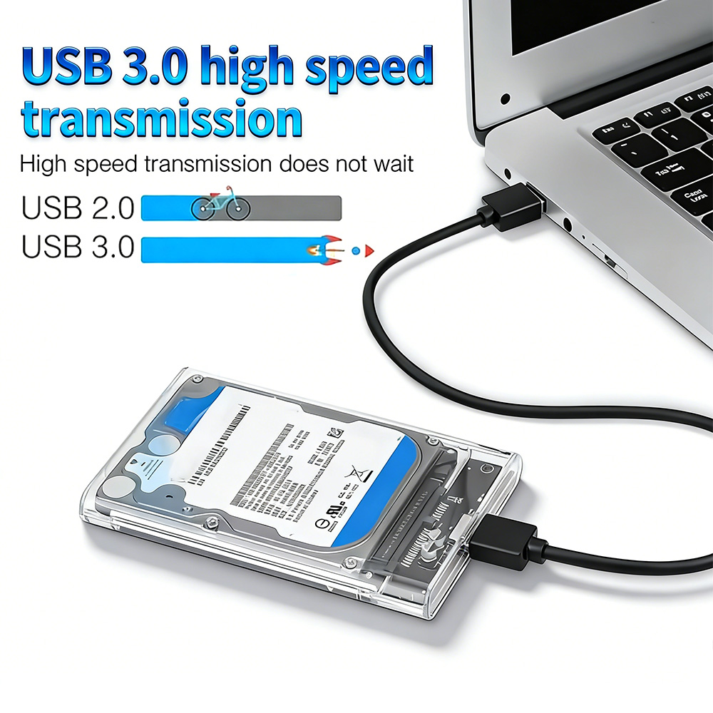 External Ssd - 2,5 inch Transparante SATA naar USB