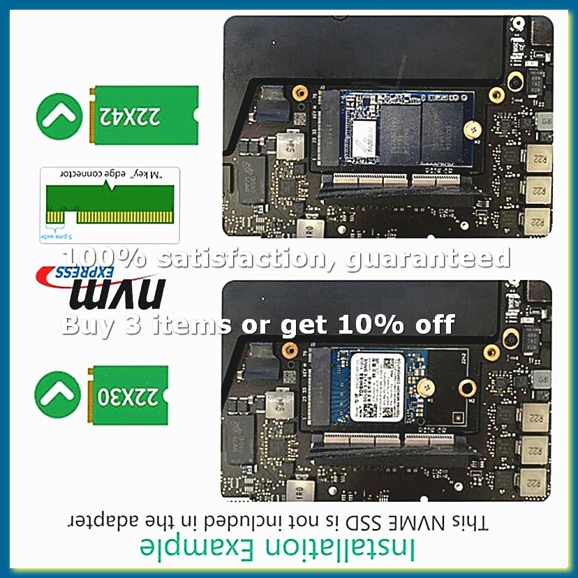 Nvme Ssd - M.2 NGFF M-Key NVME SSD Convert-kaart