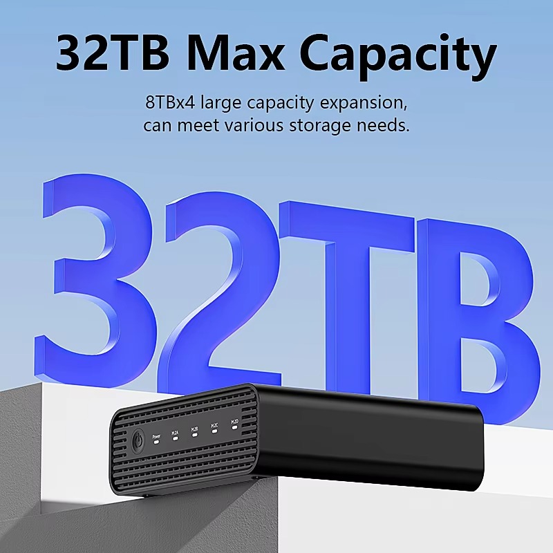 Aluminium M2 4-bay USB4 extern - External Ssd recensie en prijs