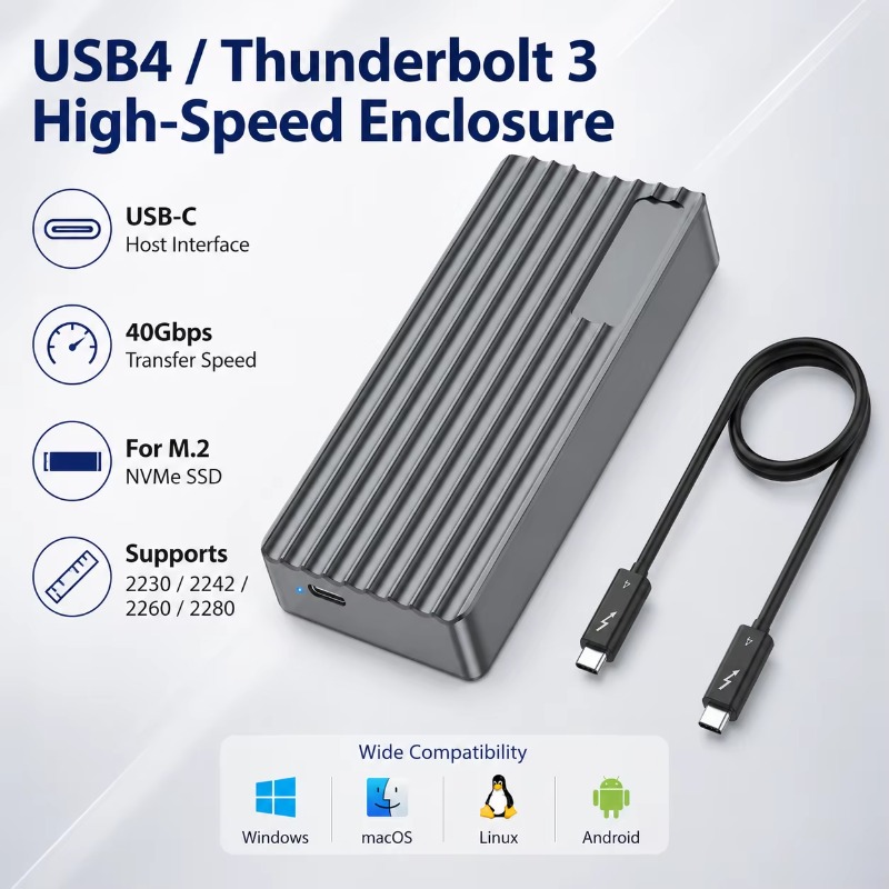 TBT3/USB4 M.2 NVMe SSD Behuizi - External Ssd recensie en prijs